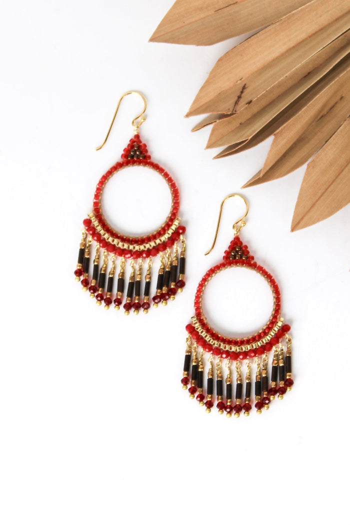 Sm Thai Round Chandelier Earrings | Shop Coco Rose Boutique Beach & Resort Wear