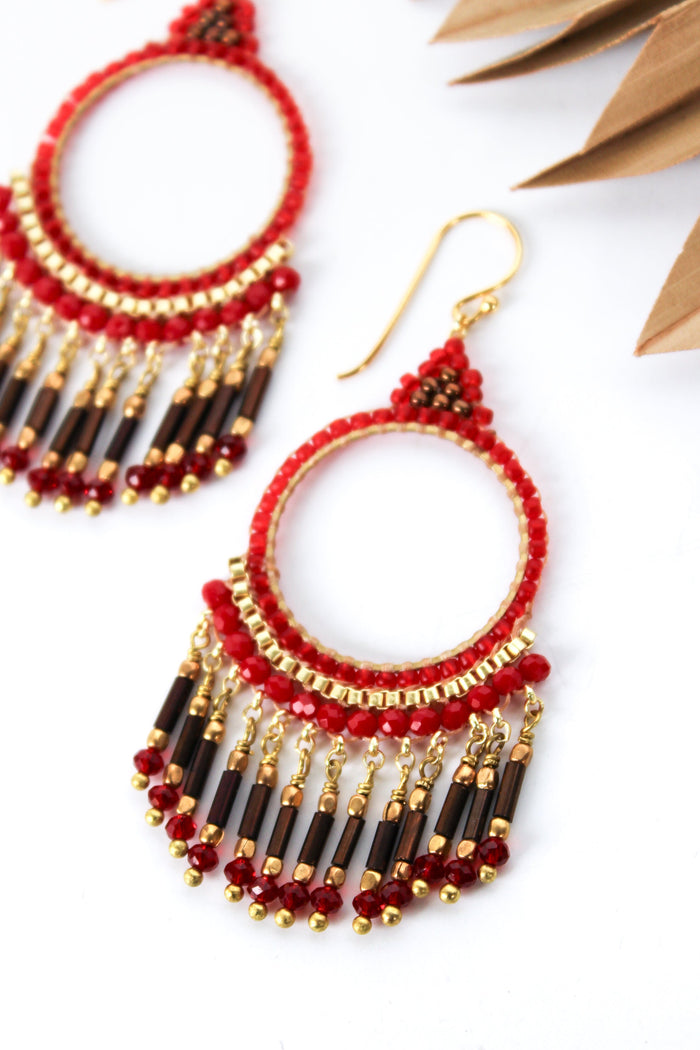Sm Thai Round Chandelier Earrings | Shop Coco Rose Boutique Beach & Resort Wear