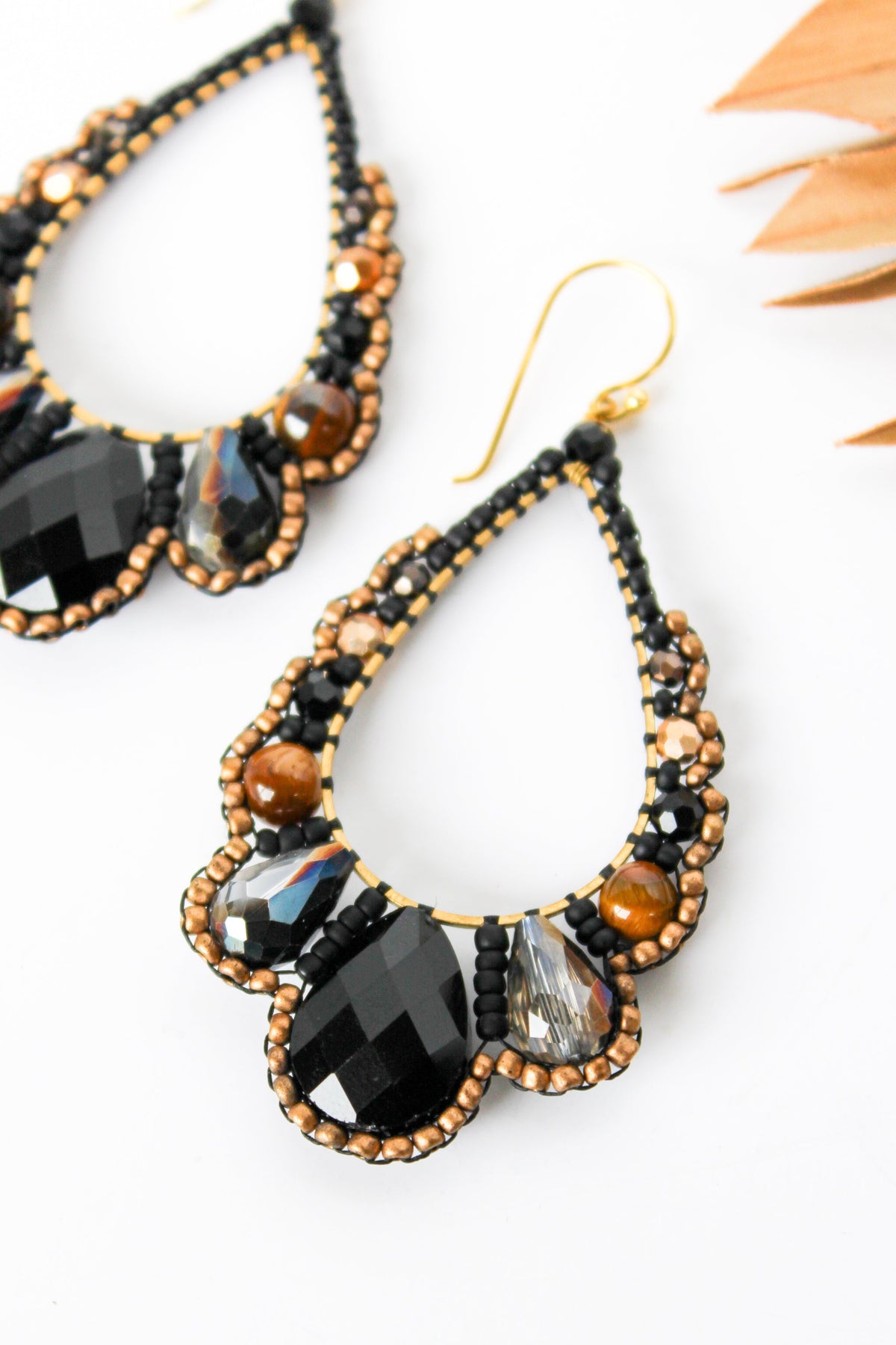 Thai Crystal Scalloped Earrings | Shop Coco Rose Boutique Beach & Resort Wear