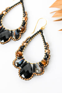 Thai Crystal Scalloped Earrings | Shop Coco Rose Boutique Beach & Resort Wear