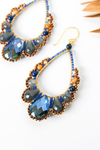 Thai Crystal Scalloped Earrings | Shop Coco Rose Boutique Beach & Resort Wear