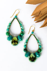 Thai Crystal Scalloped Earrings | Shop Coco Rose Boutique Beach & Resort Wear