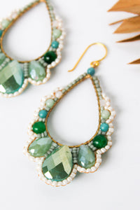 Thai Crystal Scalloped Earrings | Shop Coco Rose Boutique Beach & Resort Wear