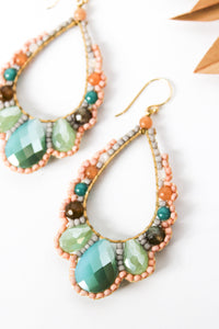 Thai Crystal Scalloped Earrings | Shop Coco Rose Boutique Beach & Resort Wear