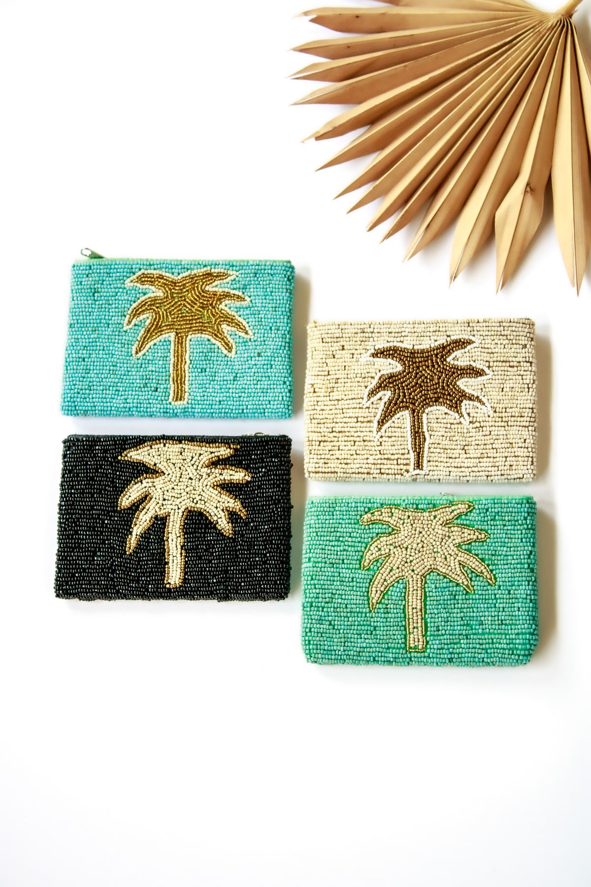 Palm Tree Beaded Coin Bag | Shop Coco Rose Boutique Beach & Resort Wear