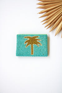 Palm Tree Beaded Coin Bag | Shop Coco Rose Boutique Beach & Resort Wear