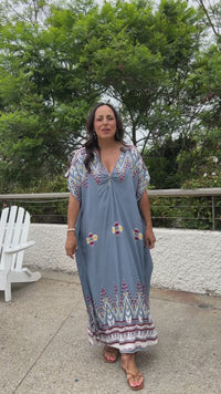 Yucatan Long Caftan | Shop Coco Rose Boutique Beach & Resort Wear