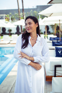 Eyelet Shirt Dress | Shop Coco Rose Boutique Beach & Resort Wear