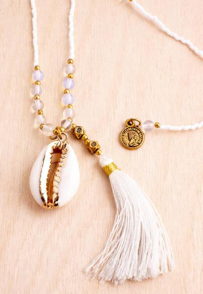 Diy boho tassel on sale necklace