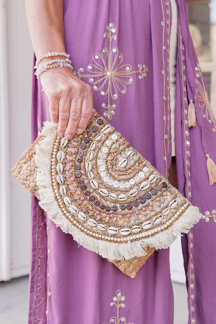 Beach Party Shell Clutch | Shop Coco Rose Boutique Beach & Resort Wear