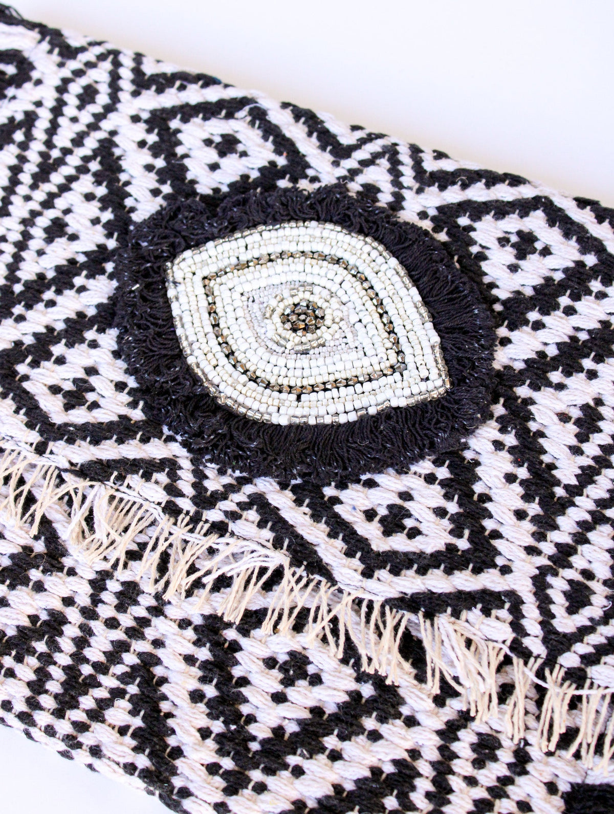 Evil Eye Fringe Clutch | Shop Coco Rose Boutique Beach & Resort Wear