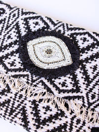 Evil Eye Fringe Clutch | Shop Coco Rose Boutique Beach & Resort Wear