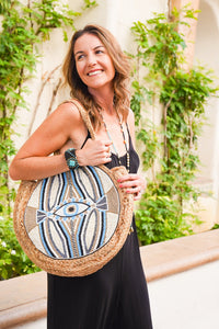 Evil Eye Jute Bag | Shop Coco Rose Boutique Beach & Resort Wear