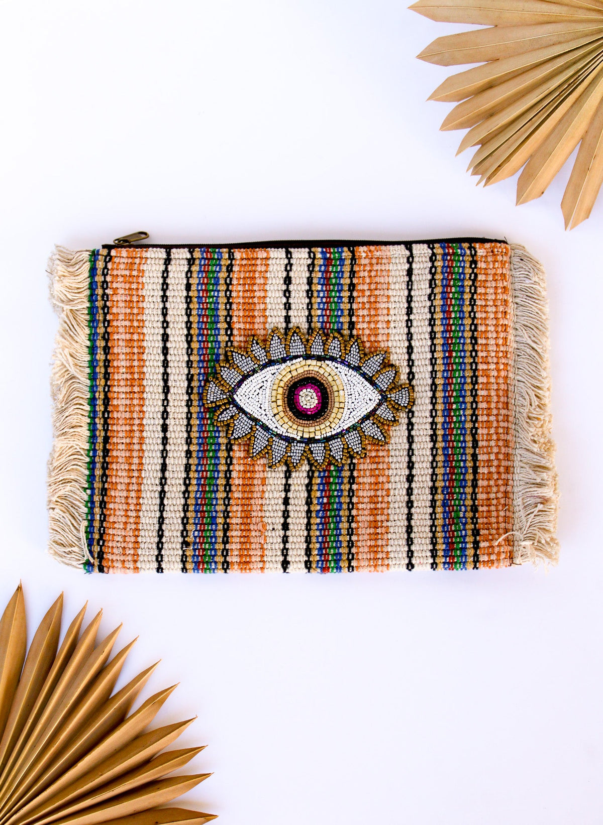 Evil Eye Zip Clutch | Shop Coco Rose Boutique Beach & Resort Wear