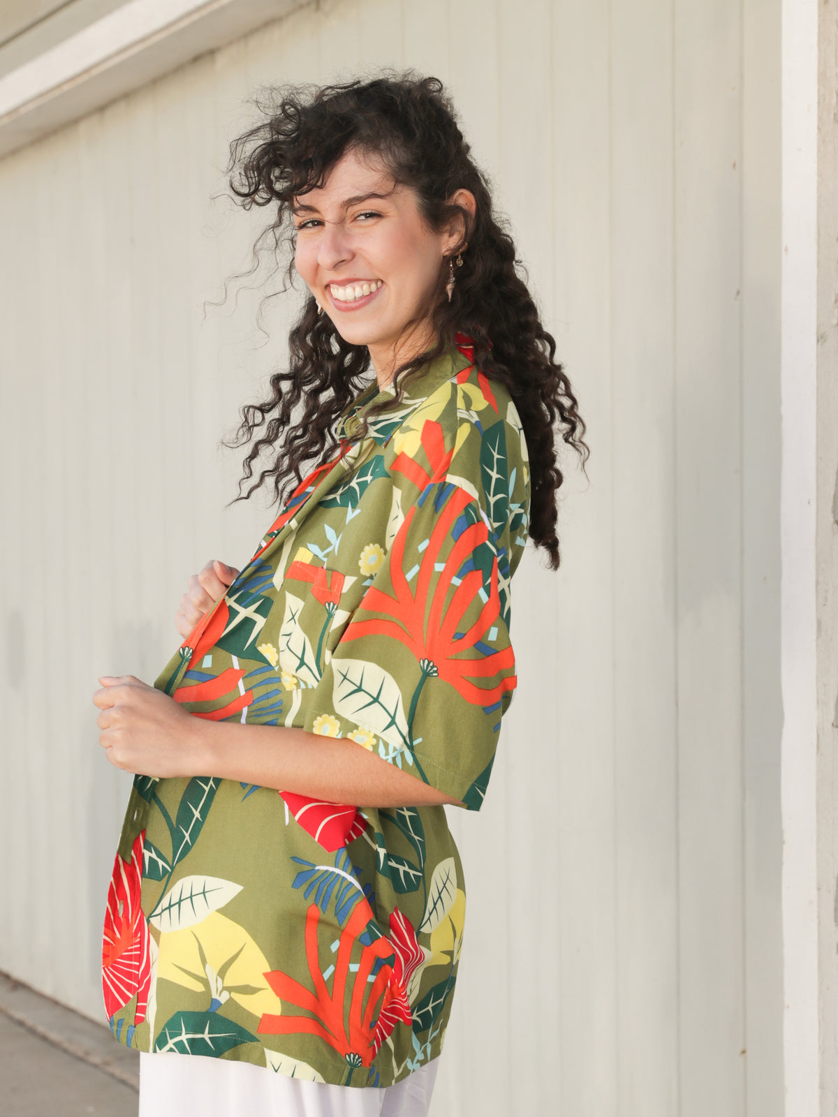 Tiki-licious Button Down Top | Shop Coco Rose Boutique Beach & Resort Wear