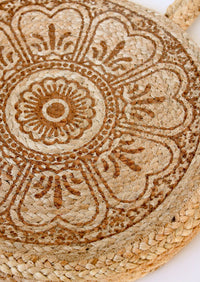 Boho Jute Flower Tote | Shop Coco Rose Boutique Beach & Resort Wear