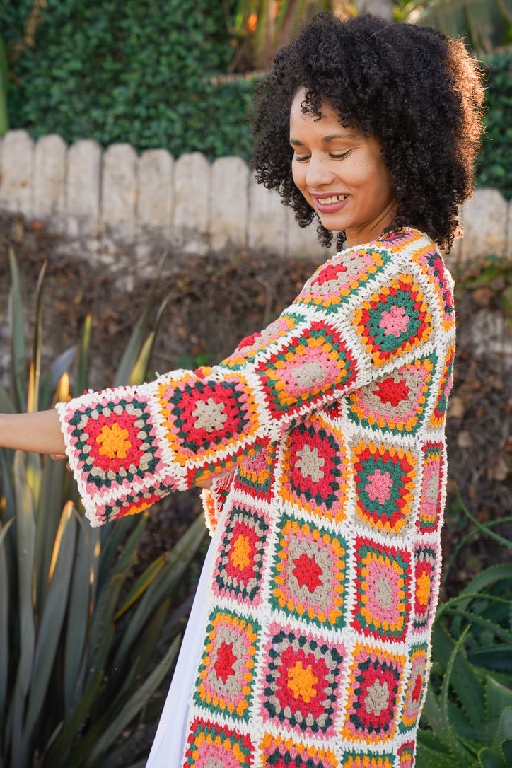 Flower Power Crochet Kimono Coco Rose