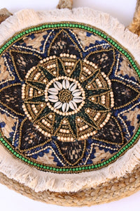 Boho Jute Flower Tote | Shop Coco Rose Boutique Beach & Resort Wear