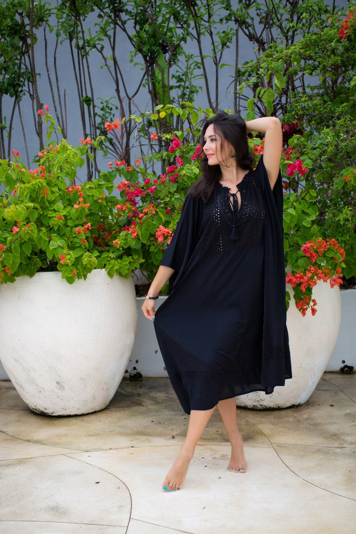 Eyelet Gypsy Caftan | Shop Coco Rose Boutique Beach & Resort Wear