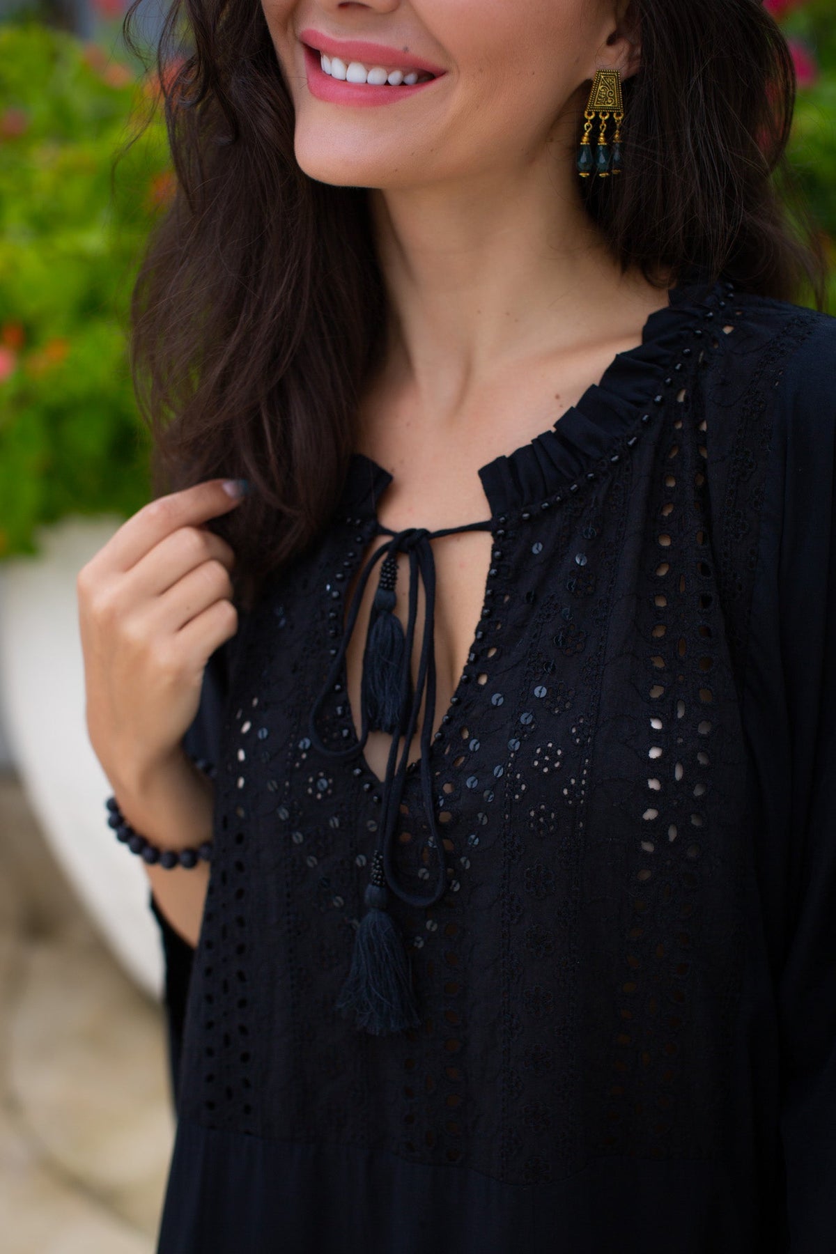 Eyelet Gypsy Caftan | Shop Coco Rose Boutique Beach & Resort Wear
