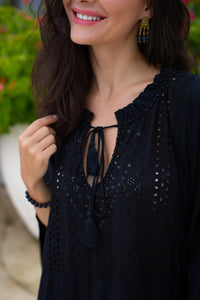 Eyelet Gypsy Caftan | Shop Coco Rose Boutique Beach & Resort Wear