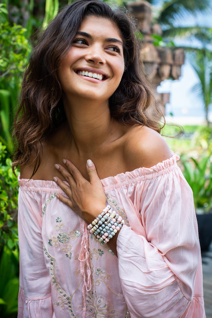 Roseta Peasant Top | Shop Coco Rose Boutique Beach & Resort Wear