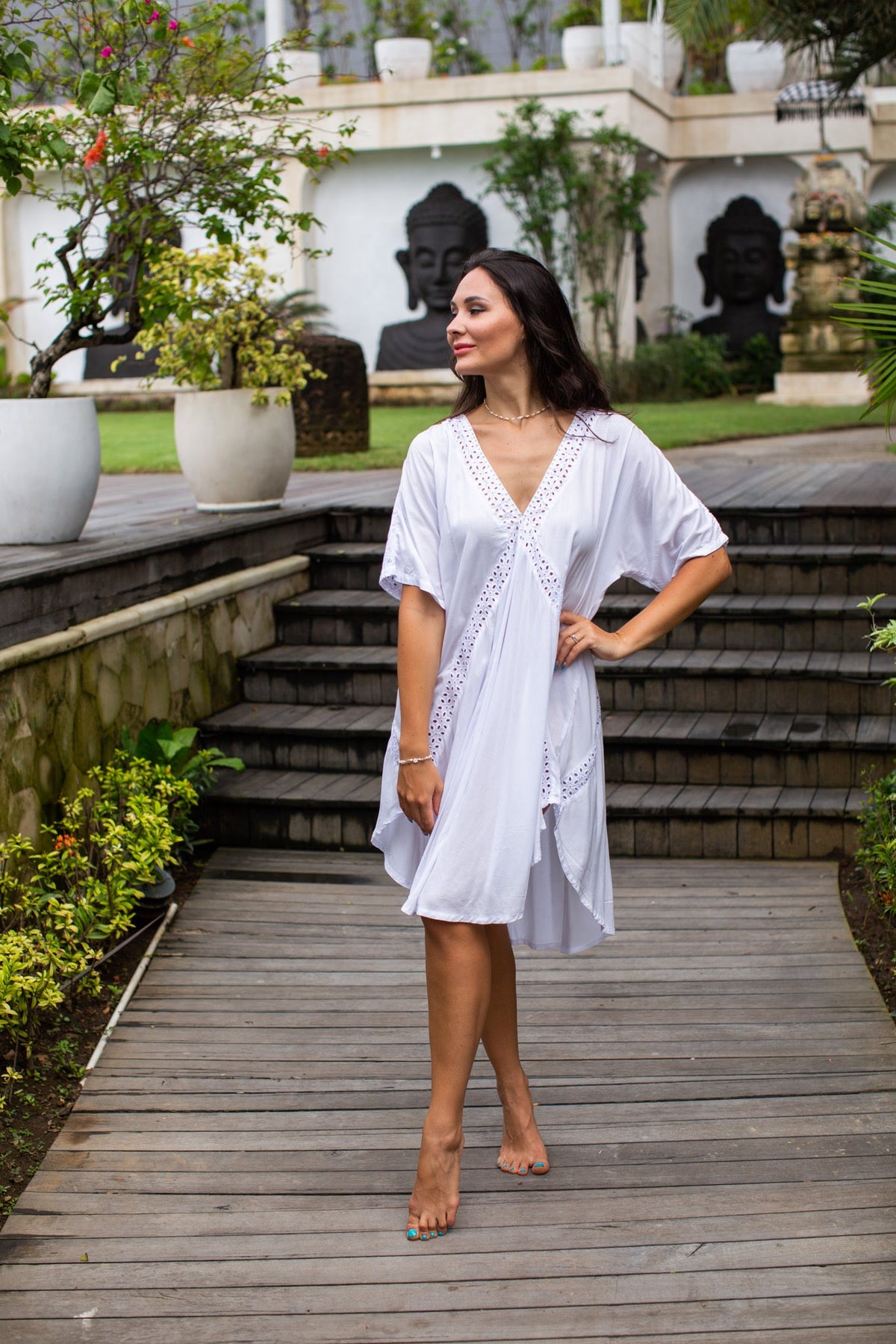 Eyelet Gypsy Flare Dress | Shop Coco Rose Boutique Beach & Resort Wear
