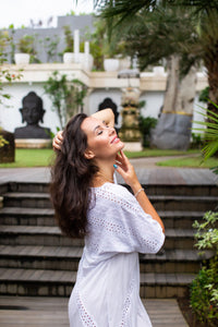 Eyelet Gypsy Flare Dress | Shop Coco Rose Boutique Beach & Resort Wear
