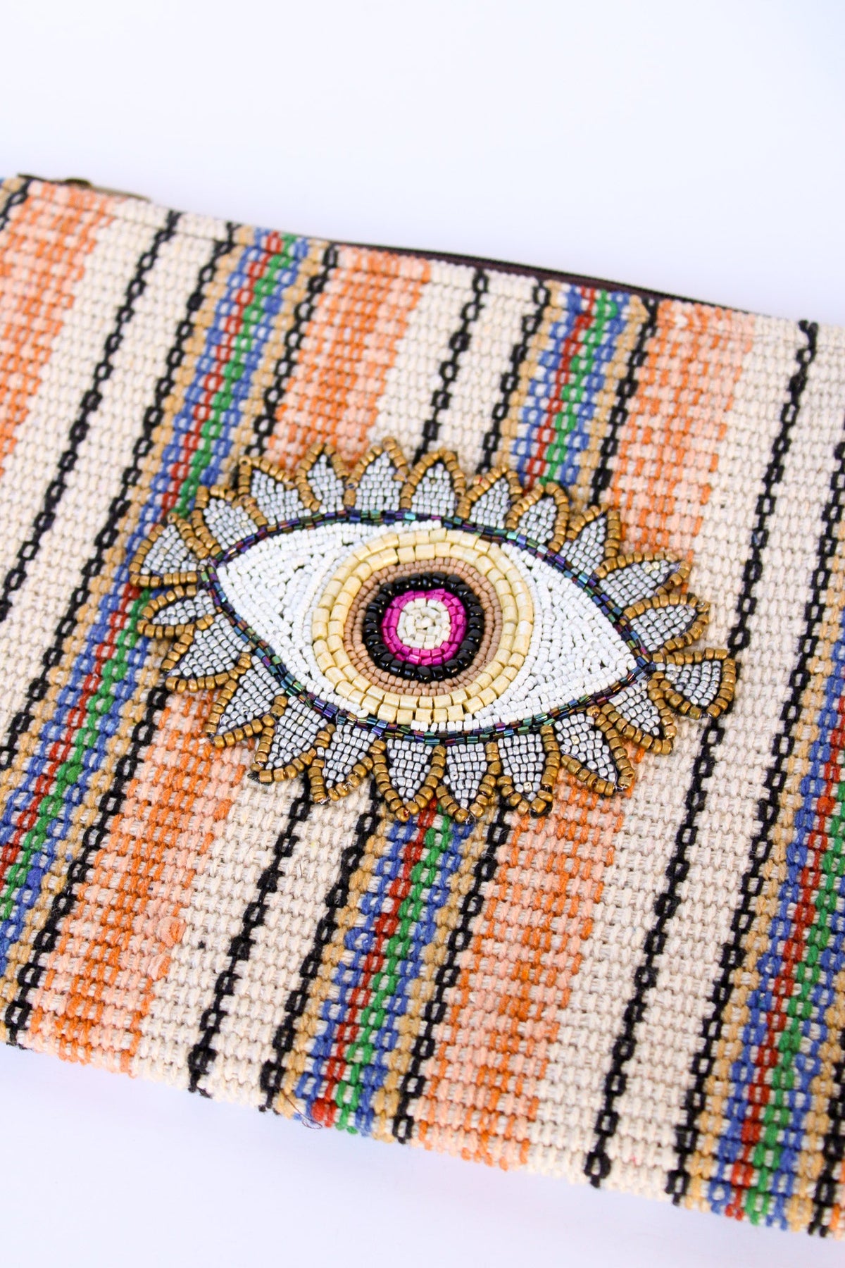 Evil Eye Zip Clutch | Shop Coco Rose Boutique Beach & Resort Wear