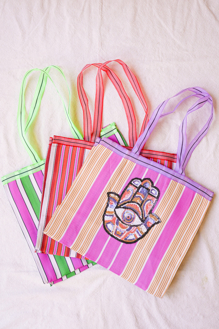 Sequin Hamsa Tote | Shop Coco Rose Boutique Beach & Resort Wear