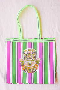 Sequin Hamsa Tote | Shop Coco Rose Boutique Beach & Resort Wear