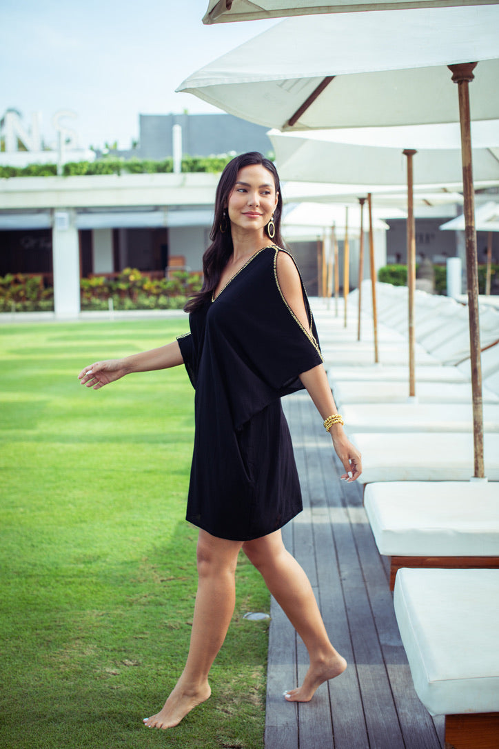 Cabo Open Shoulder Tunic | Shop Coco Rose Boutique Beach & Resort Wear