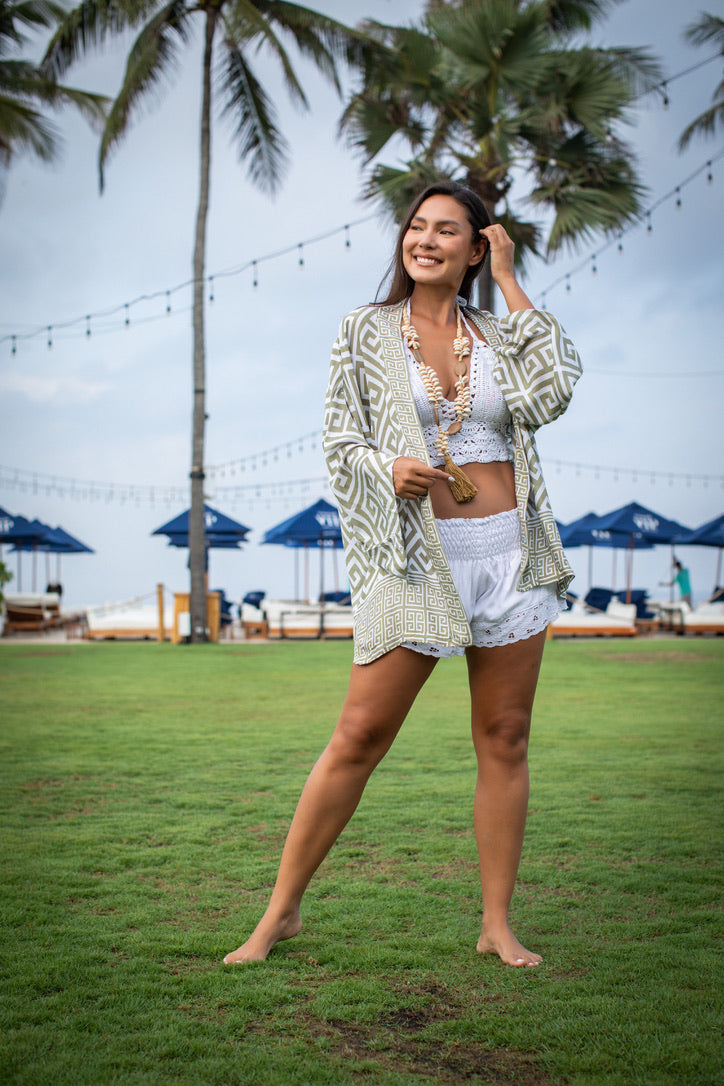 Tribal Tides Short Kimono | Shop Coco Rose Boutique Beach & Resort Wear