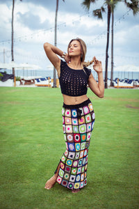 Flower Power Maxi Skirt | Shop Coco Rose Boutique Beach & Resort Wear