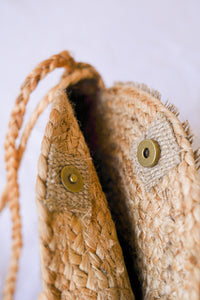 Evil Eye Jute Crossbody | Shop Coco Rose Boutique Beach & Resort Wear