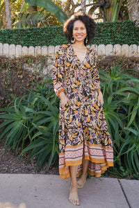 Flora Long Sleeve Belle Dress | Shop Coco Rose Boutique Beach & Resort Wear