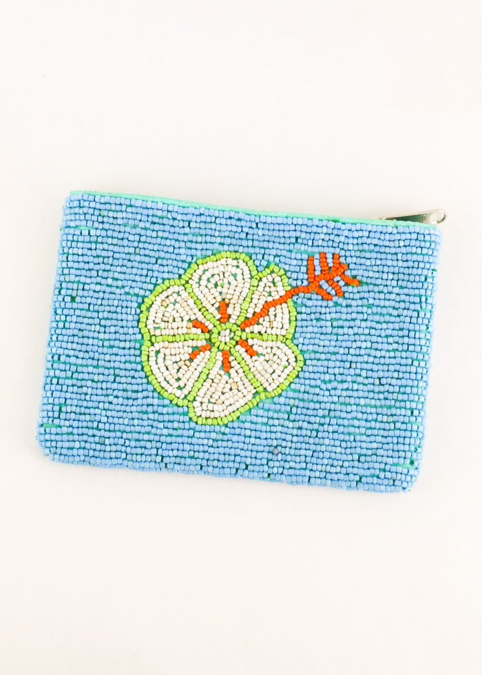 Hibiscus Beaded Coin Bag | Shop Coco Rose Boutique Beach & Resort Wear