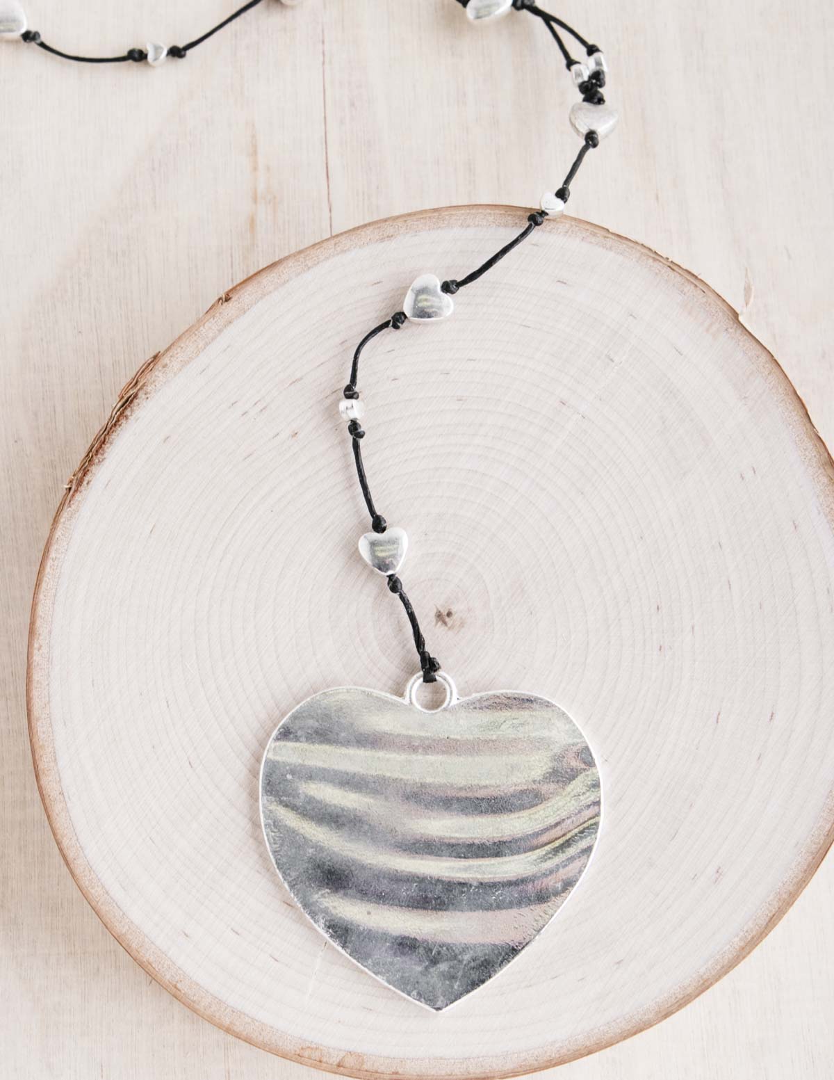 Hammered Heart Alloy Necklace | Shop Coco Rose Boutique Beach & Resort Wear