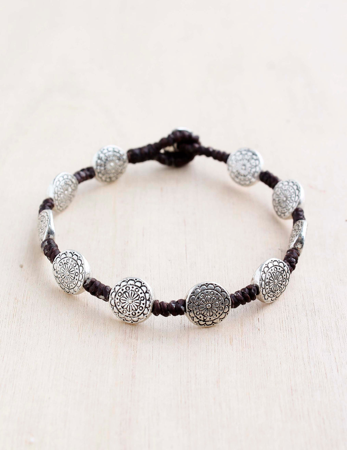 Mandala Etched Alloy Bracelet | Shop Coco Rose Boutique Beach & Resort Wear