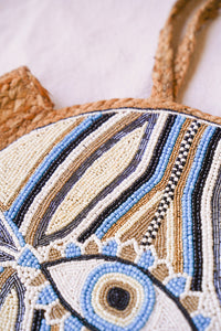 Evil Eye Jute Bag | Shop Coco Rose Boutique Beach & Resort Wear