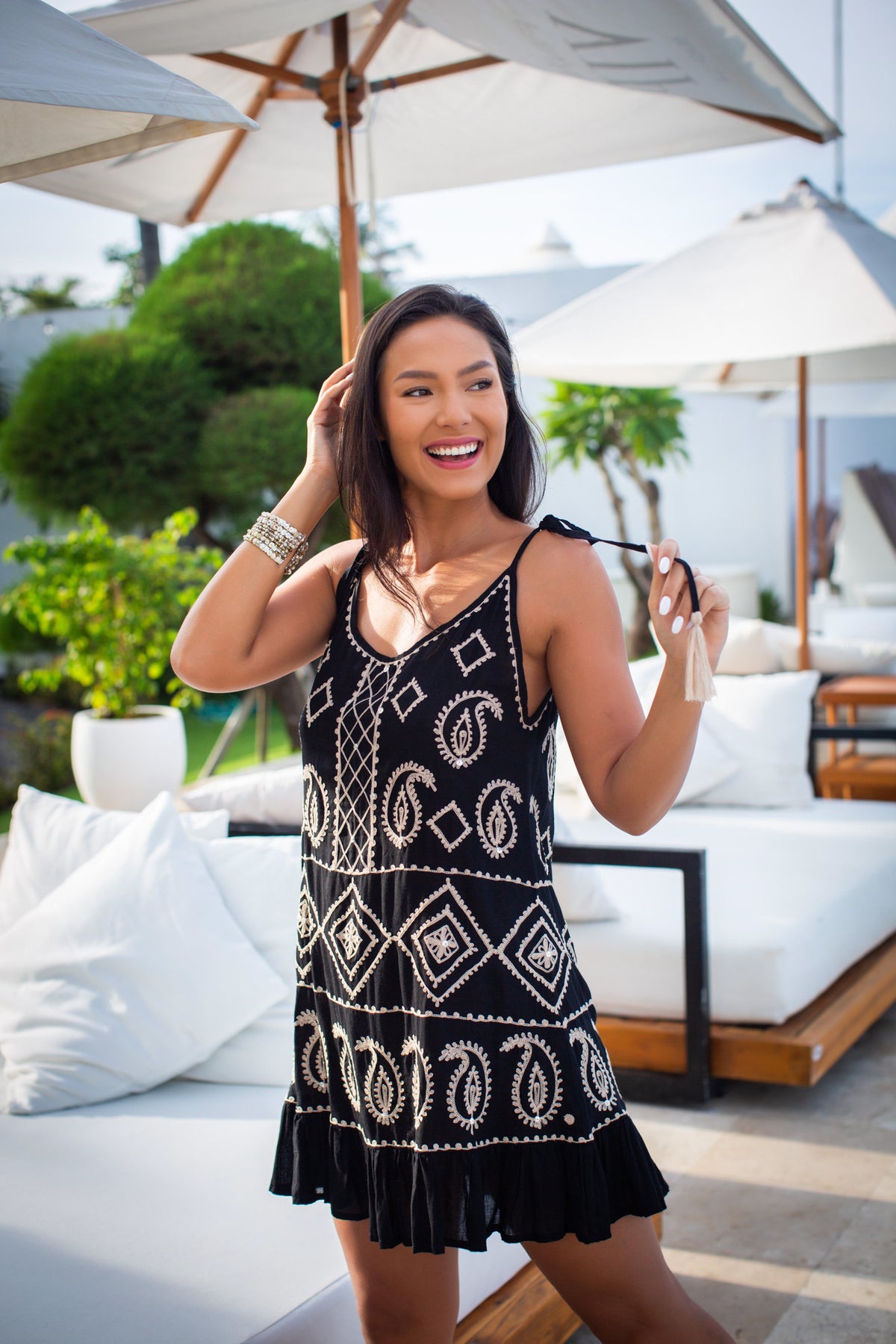 Roseta Tie Mini Dress | Shop Coco Rose Boutique Beach & Resort Wear