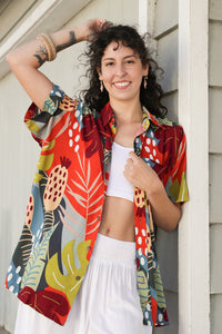 Tiki-licious Button Down Top | Shop Coco Rose Boutique Beach & Resort Wear