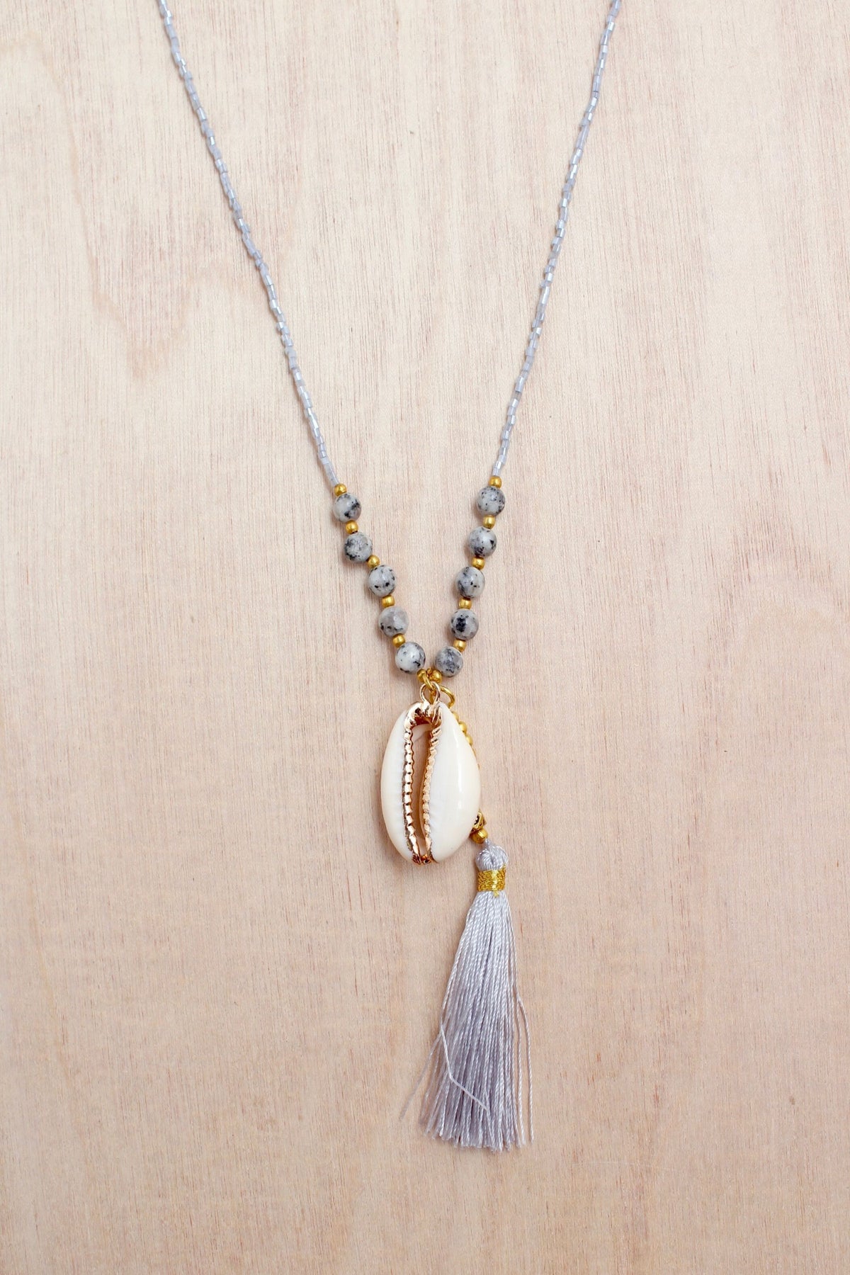 Gold Cowrie Tassel Necklace | Shop Coco Rose Boutique Beach & Resort Wear