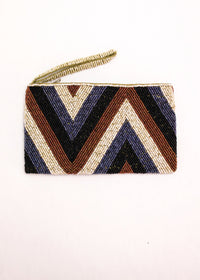 Chevron Beaded Clutch | Shop Coco Rose Boutique Beach & Resort Wear