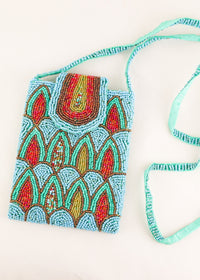 Eden Beaded Cell Phone Crossbody Bag | Shop Coco Rose Boutique Beach & Resort Wear