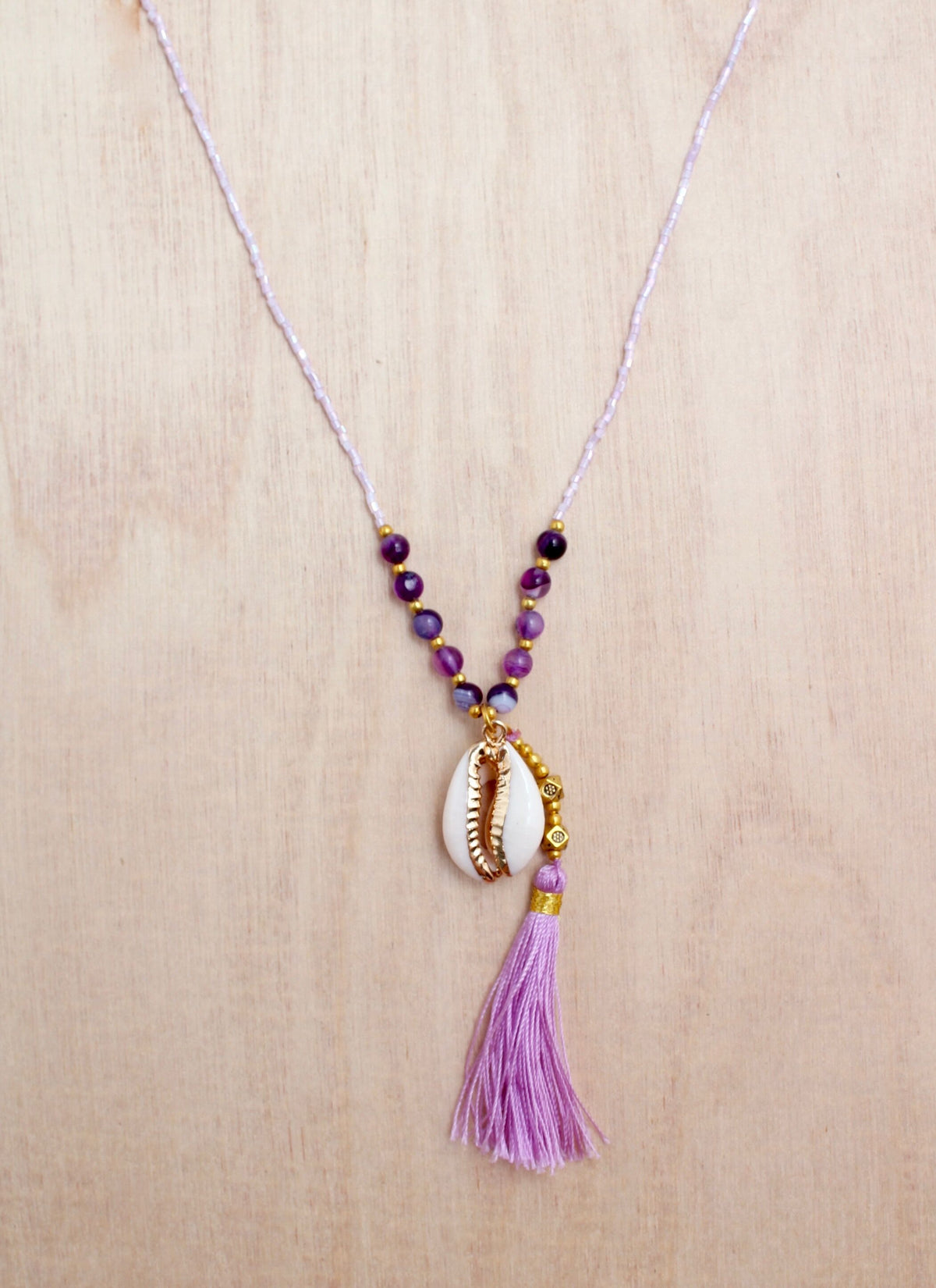 Gold Cowrie Tassel Necklace | Shop Coco Rose Boutique Beach & Resort Wear