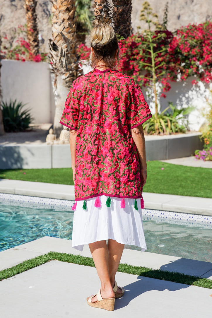 Boho Blossom Midi Kimono | Shop Coco Rose Boutique Beach & Resort Wear