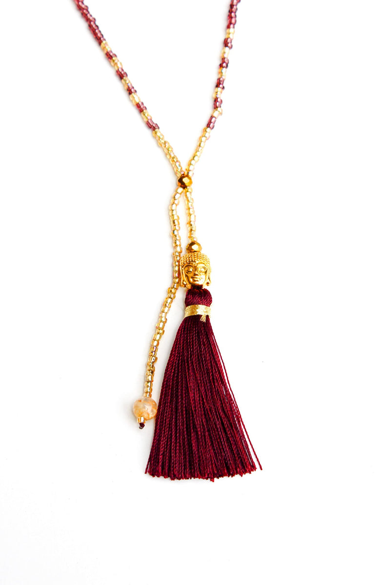 Happy Buddha Tassel Necklace | Shop Bali Queen