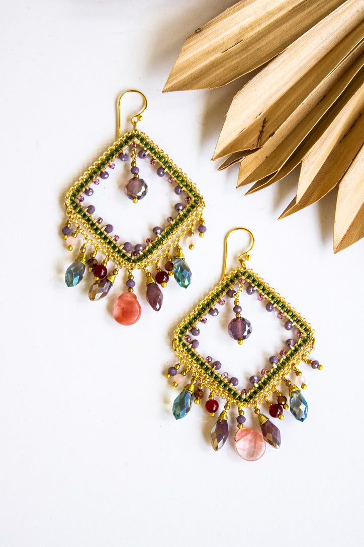 Diamond Daze Thai Crystal Earrings | Shop Bali Queen