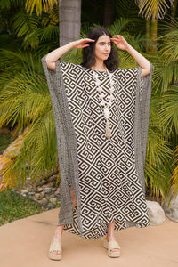 Tribal Tides Long Caftan | Shop Coco Rose Boutique Beach & Resort Wear